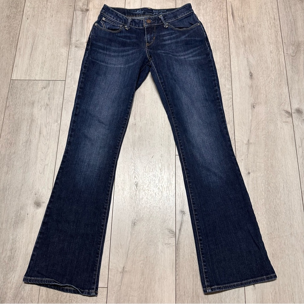 Levi’s Bold Curve Flare/Bootcut Jeans Dark/white Wash western streetwear Size 27